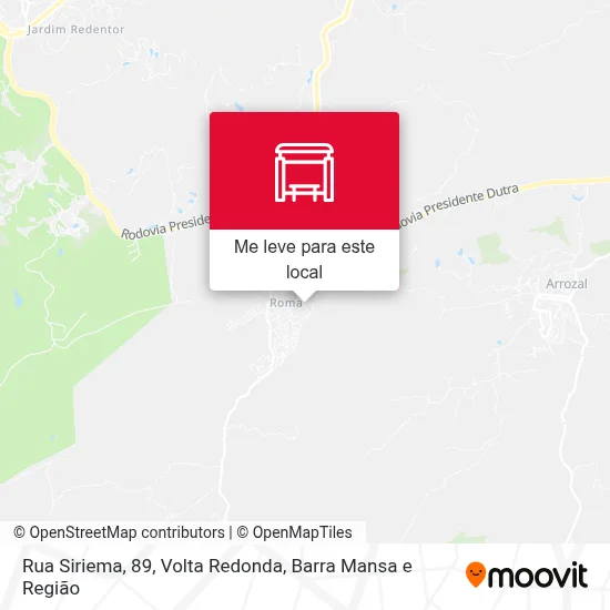 Rua Siriema, 89 mapa