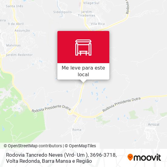 Rodovia Tancredo Neves (Vrd- Um ), 3696-3718 mapa