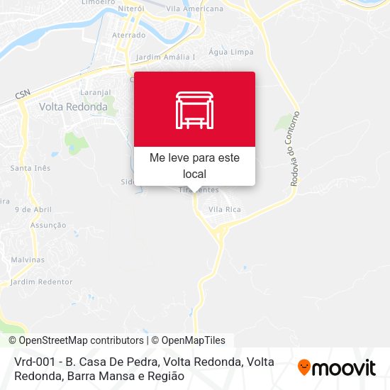 Vrd-001 - B. Casa De Pedra, Volta Redonda mapa