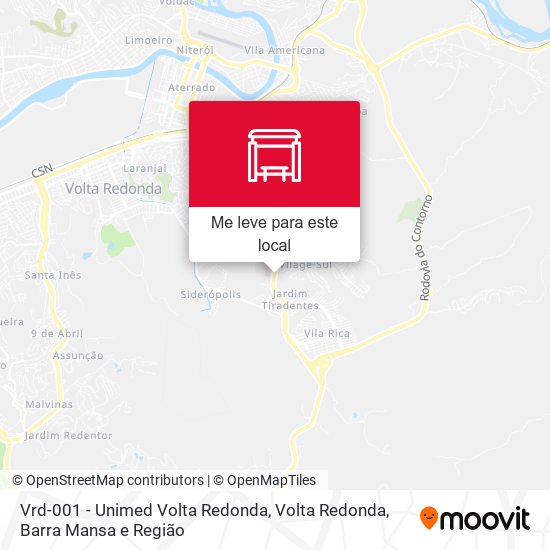 Vrd-001 - Unimed Volta Redonda mapa
