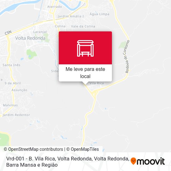 Vrd-001 - B. Vila Rica, Volta Redonda mapa