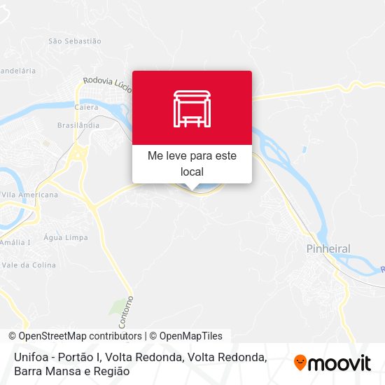 Unifoa - Portão I, Volta Redonda mapa