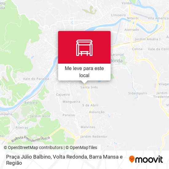 Praça Júlio Balbino mapa