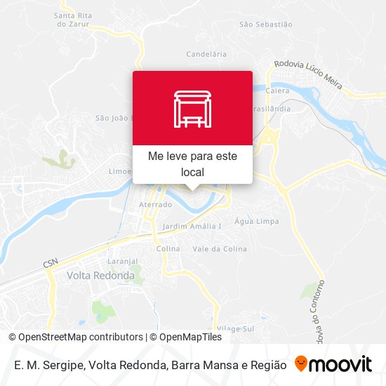 E. M. Sergipe mapa