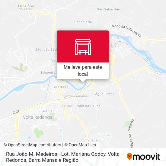 Rua João M. Medeiros - Lot. Mariana Godoy mapa
