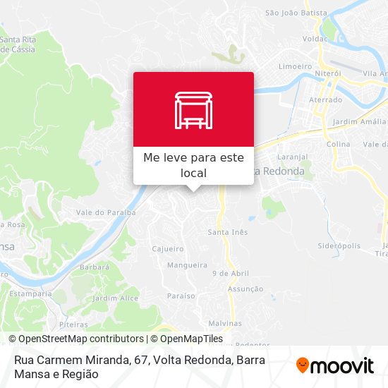 Rua Carmem Miranda, 67 mapa