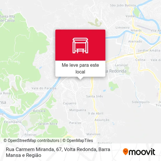 Rua Carmem Miranda, 67 mapa