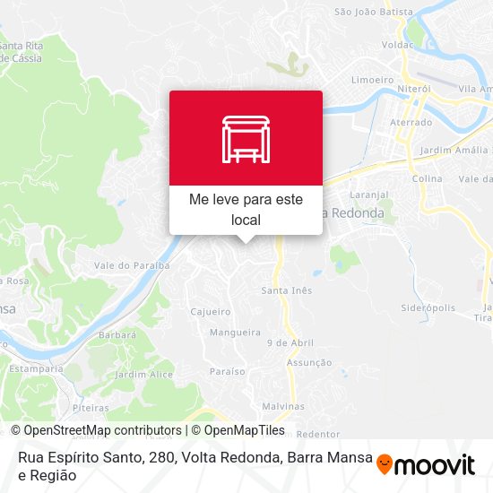 Rua Espírito Santo, 280 mapa