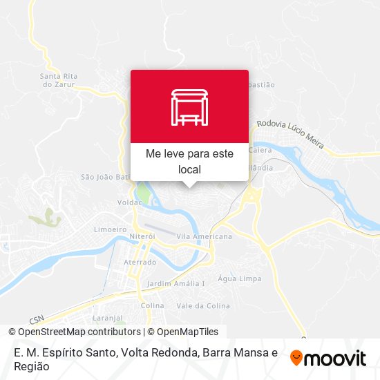 E. M. Espírito Santo mapa