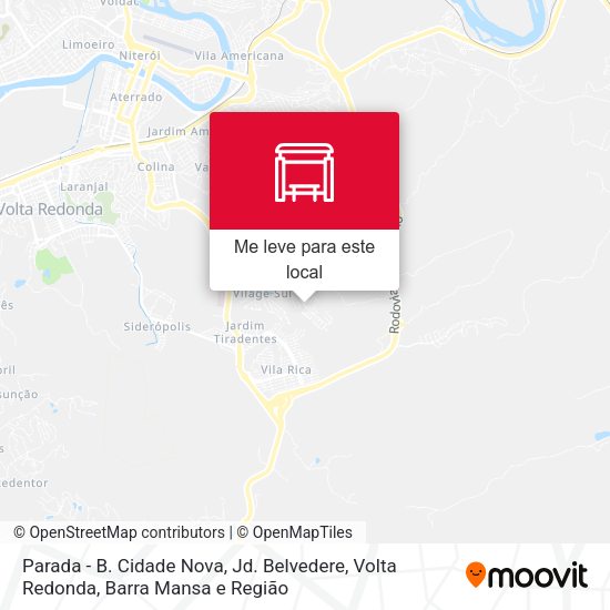 Parada - B. Cidade Nova, Jd. Belvedere mapa
