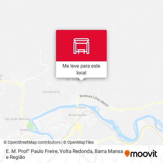 E. M. Prof° Paulo Freire mapa