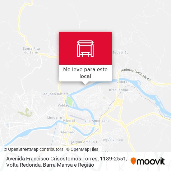 Avenida Francisco Crisóstomos Tôrres, 1189-2551 mapa