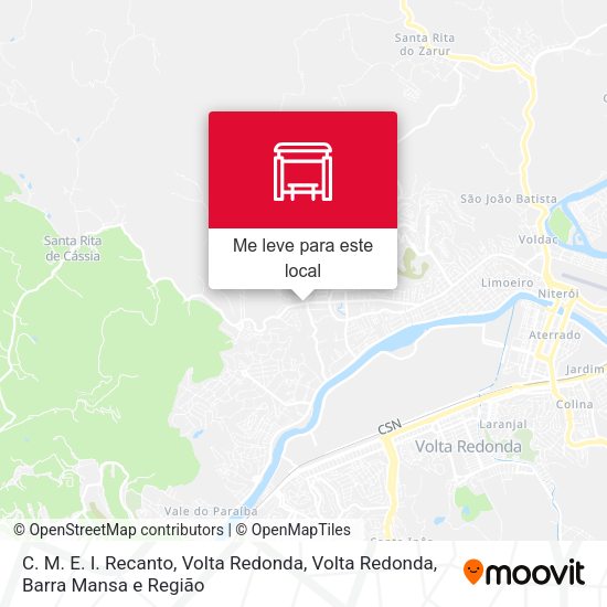 C. M. E. I. Recanto, Volta Redonda mapa
