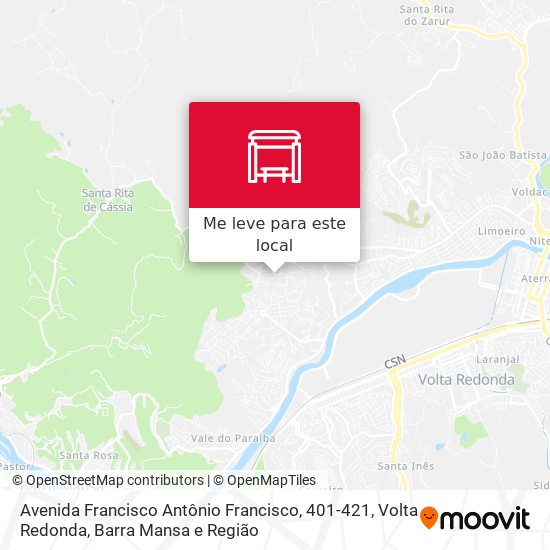 Avenida Francisco Antônio Francisco, 401-421 mapa