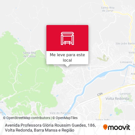 Avenida Professora Glória Roussim Guedes, 186 mapa