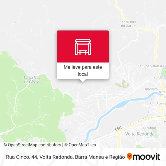 Rua Cinco, 44 mapa
