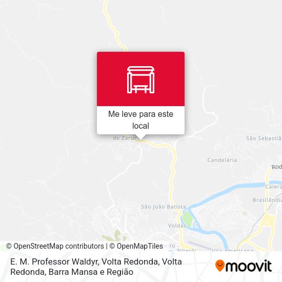 E. M. Professor Waldyr, Volta Redonda mapa