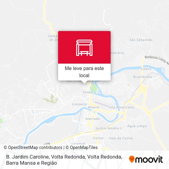 B. Jardim Caroline, Volta Redonda mapa