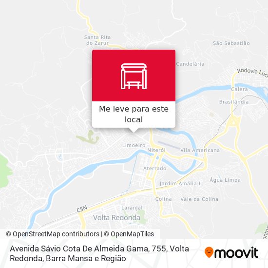 Avenida Sávio Cota De Almeida Gama, 755 mapa