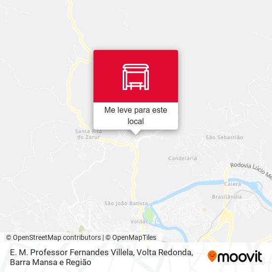 E. M. Professor Fernandes Villela mapa