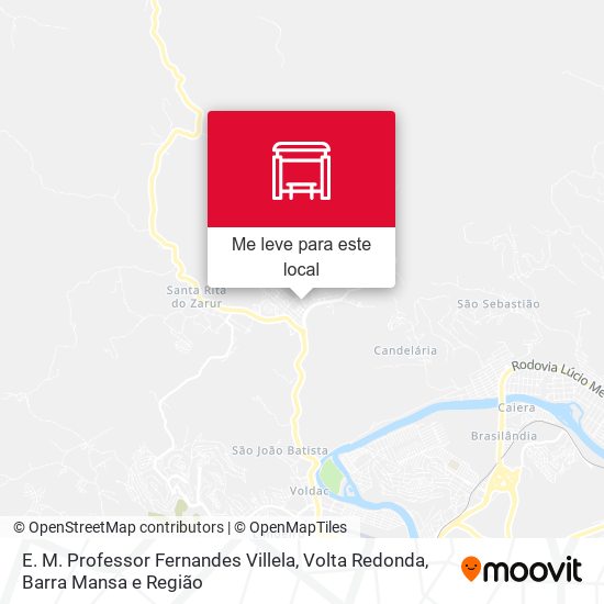 E. M. Professor Fernandes Villela mapa