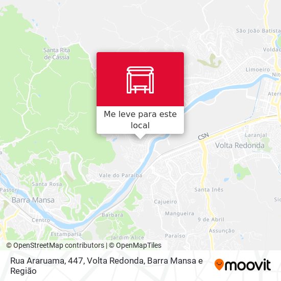 Rua Araruama, 447 mapa