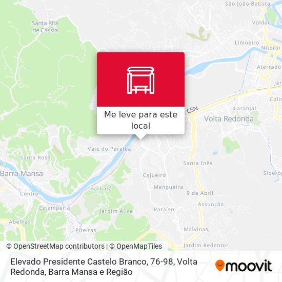 Elevado Presidente Castelo Branco, 76-98 mapa