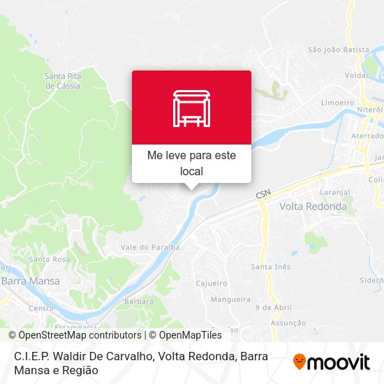 C.I.E.P. Waldir De Carvalho mapa