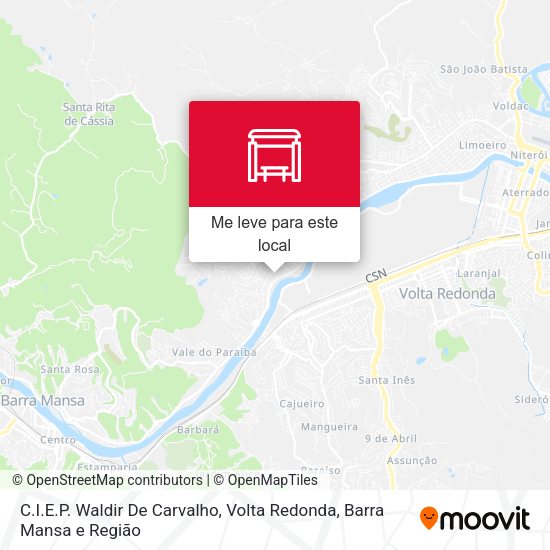 C.I.E.P. Waldir De Carvalho mapa