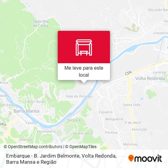 Embarque - B. Jardim Belmonte mapa