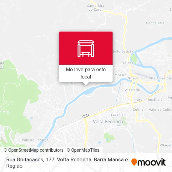 Rua Goitacases, 177 mapa
