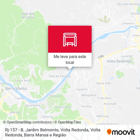 Rj-157 - B. Jardim Belmonte, Volta Redonda mapa