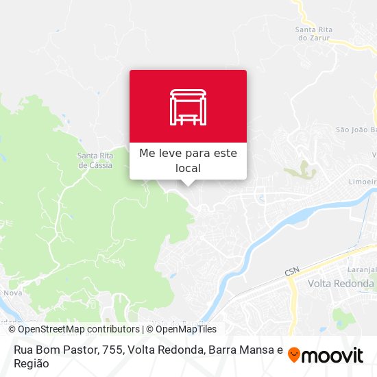 Rua Bom Pastor, 755 mapa
