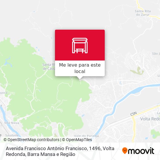 Avenida Francisco Antônio Francisco, 1496 mapa