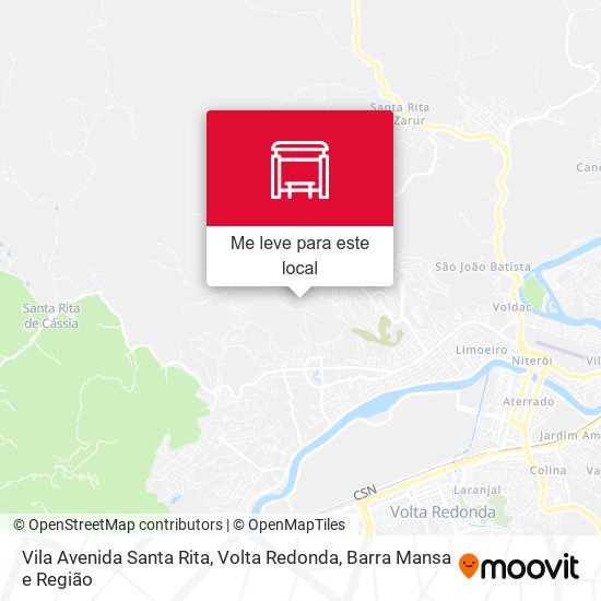 Vila Avenida Santa Rita mapa