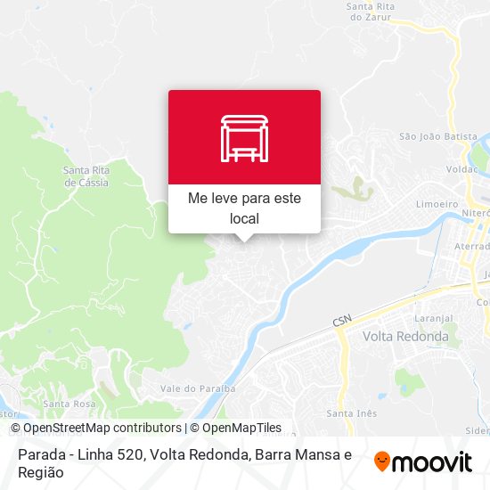 Parada - Linha 520 mapa