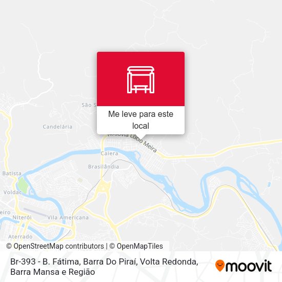 Br-393 - B. Fátima, Barra Do Piraí mapa