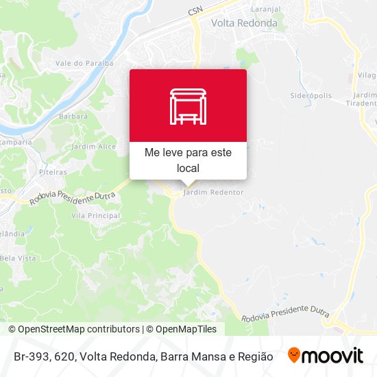 Br-393, 620 mapa