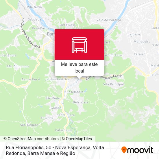 Rua Florianópolis, 50 - Nova Esperança mapa