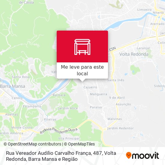 Rua Vereador Audílio Carvalho França, 487 mapa