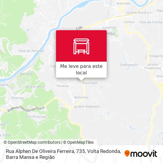 Rua Alphen De Oliveira Ferreira, 735 mapa