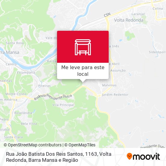 Rua João Batista Dos Reis Santos, 1163 mapa