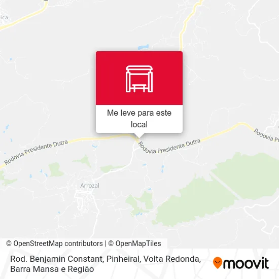 Rod. Benjamin Constant, Pinheiral mapa