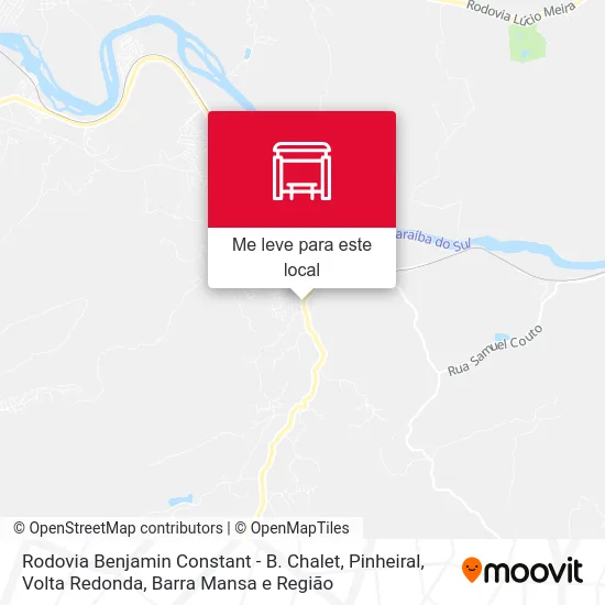 Rodovia Benjamin Constant - B. Chalet, Pinheiral mapa