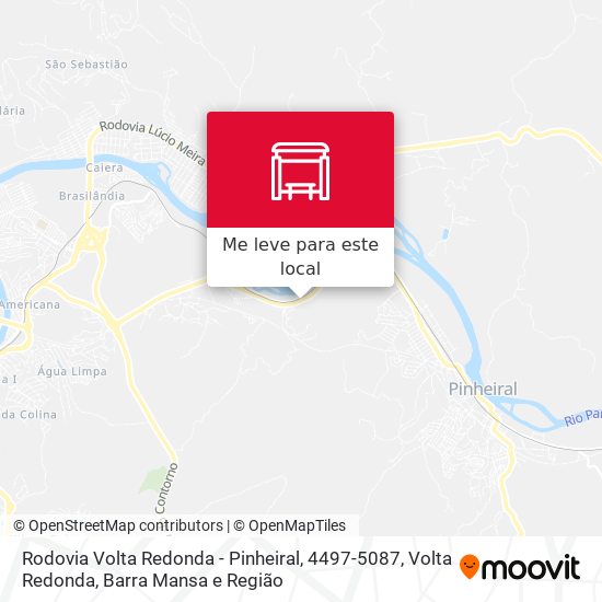 Rodovia Volta Redonda - Pinheiral, 4497-5087 mapa
