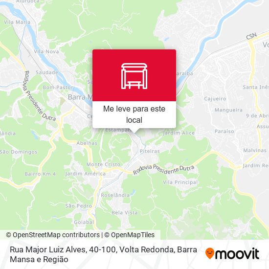 Rua Major Luiz Alves, 40-100 mapa