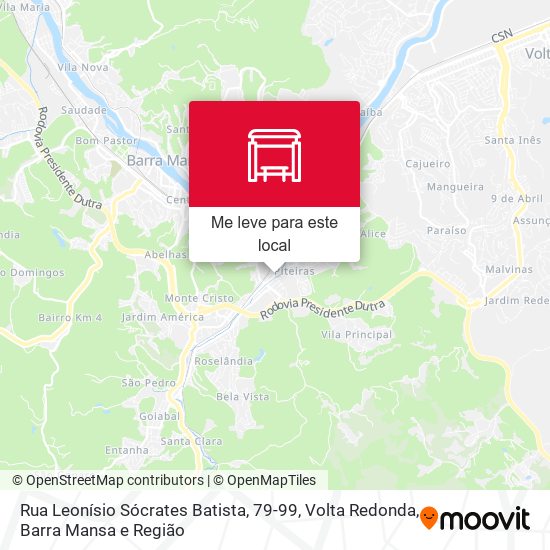 Rua Leonísio Sócrates Batista, 79-99 mapa