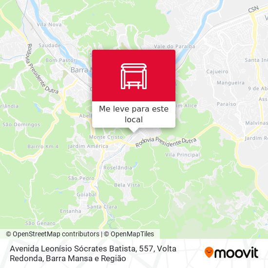 Avenida Leonísio Sócrates Batista, 557 mapa