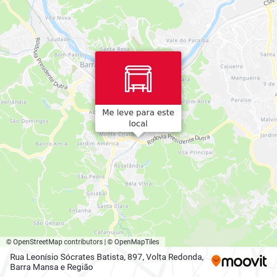 Rua Leonísio Sócrates Batista, 897 mapa