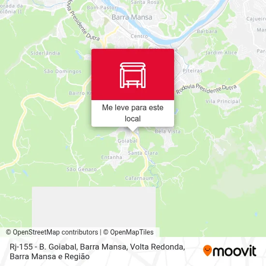 Rj-155 - B. Goiabal, Barra Mansa mapa